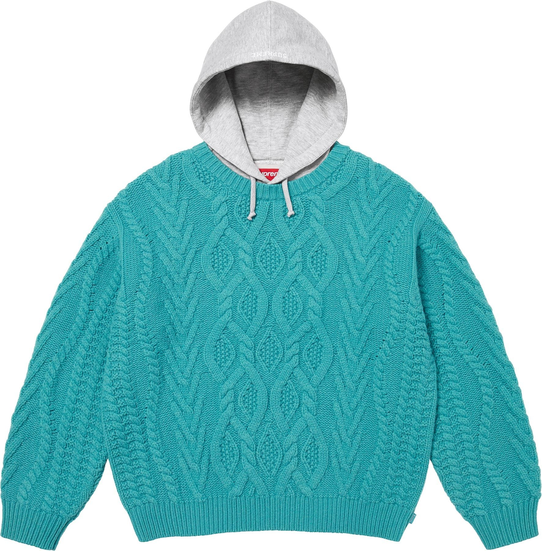 Cable Hooded Sweater view 5